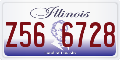 IL license plate Z566728