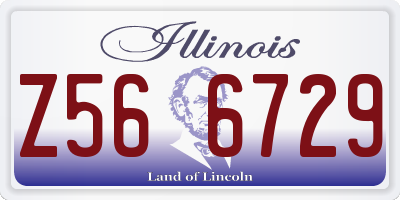 IL license plate Z566729