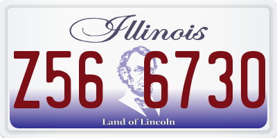 IL license plate Z566730