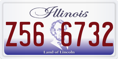 IL license plate Z566732