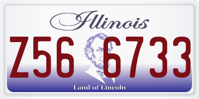 IL license plate Z566733