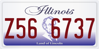 IL license plate Z566737