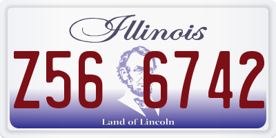 IL license plate Z566742