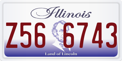 IL license plate Z566743