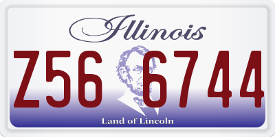 IL license plate Z566744