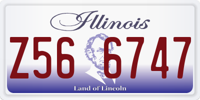 IL license plate Z566747