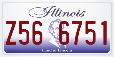 IL license plate Z566751
