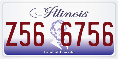 IL license plate Z566756