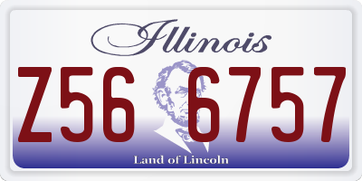 IL license plate Z566757