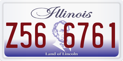 IL license plate Z566761