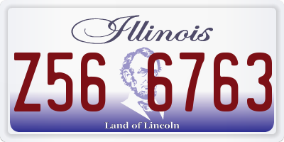 IL license plate Z566763