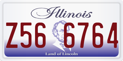 IL license plate Z566764