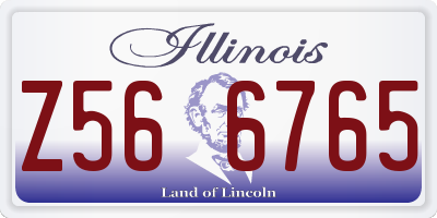 IL license plate Z566765