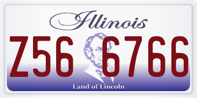 IL license plate Z566766