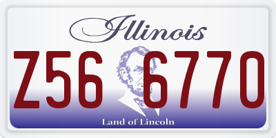 IL license plate Z566770