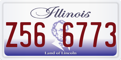 IL license plate Z566773