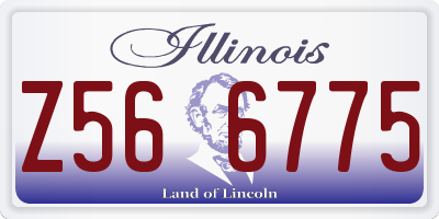 IL license plate Z566775