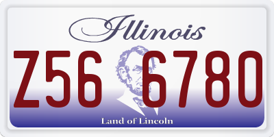 IL license plate Z566780