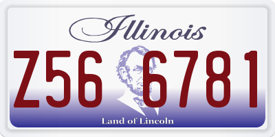 IL license plate Z566781