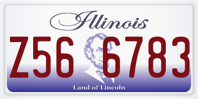 IL license plate Z566783