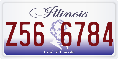 IL license plate Z566784