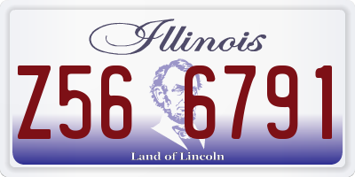 IL license plate Z566791