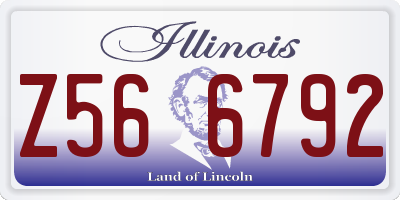 IL license plate Z566792