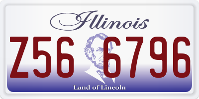 IL license plate Z566796
