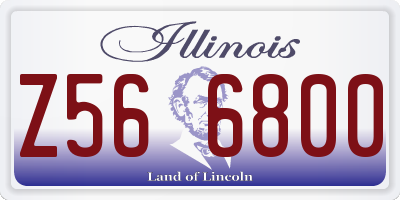 IL license plate Z566800