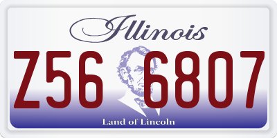 IL license plate Z566807