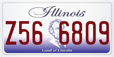IL license plate Z566809