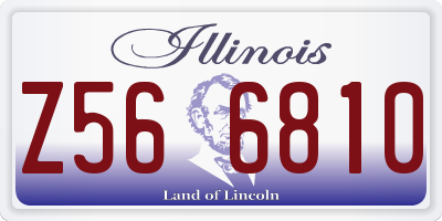 IL license plate Z566810