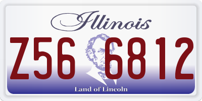 IL license plate Z566812