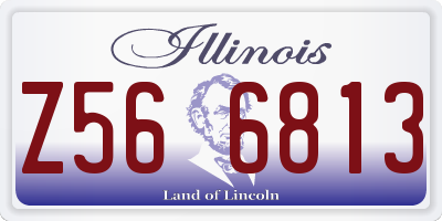 IL license plate Z566813