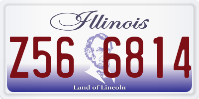 IL license plate Z566814