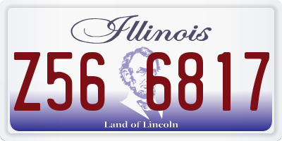 IL license plate Z566817