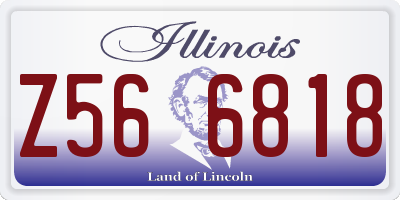 IL license plate Z566818