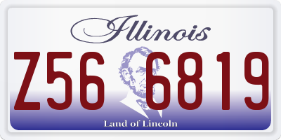 IL license plate Z566819