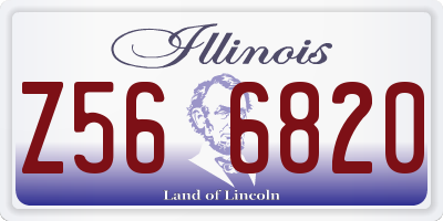 IL license plate Z566820