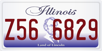 IL license plate Z566829