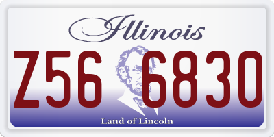 IL license plate Z566830
