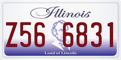 IL license plate Z566831