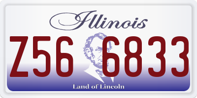 IL license plate Z566833