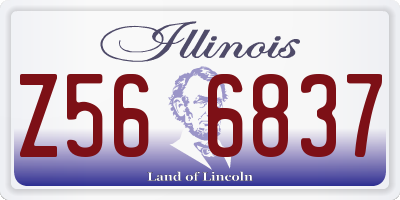 IL license plate Z566837