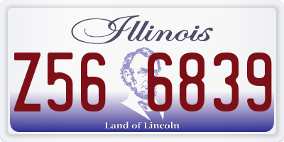 IL license plate Z566839