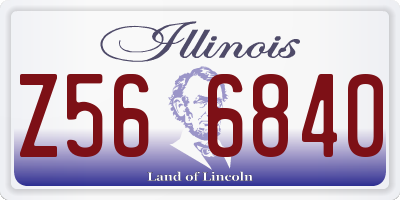 IL license plate Z566840