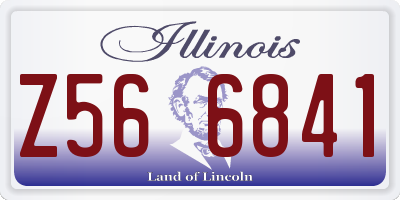 IL license plate Z566841