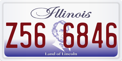 IL license plate Z566846