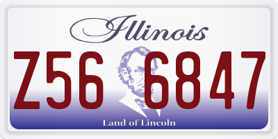 IL license plate Z566847