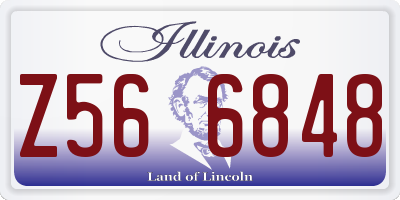 IL license plate Z566848